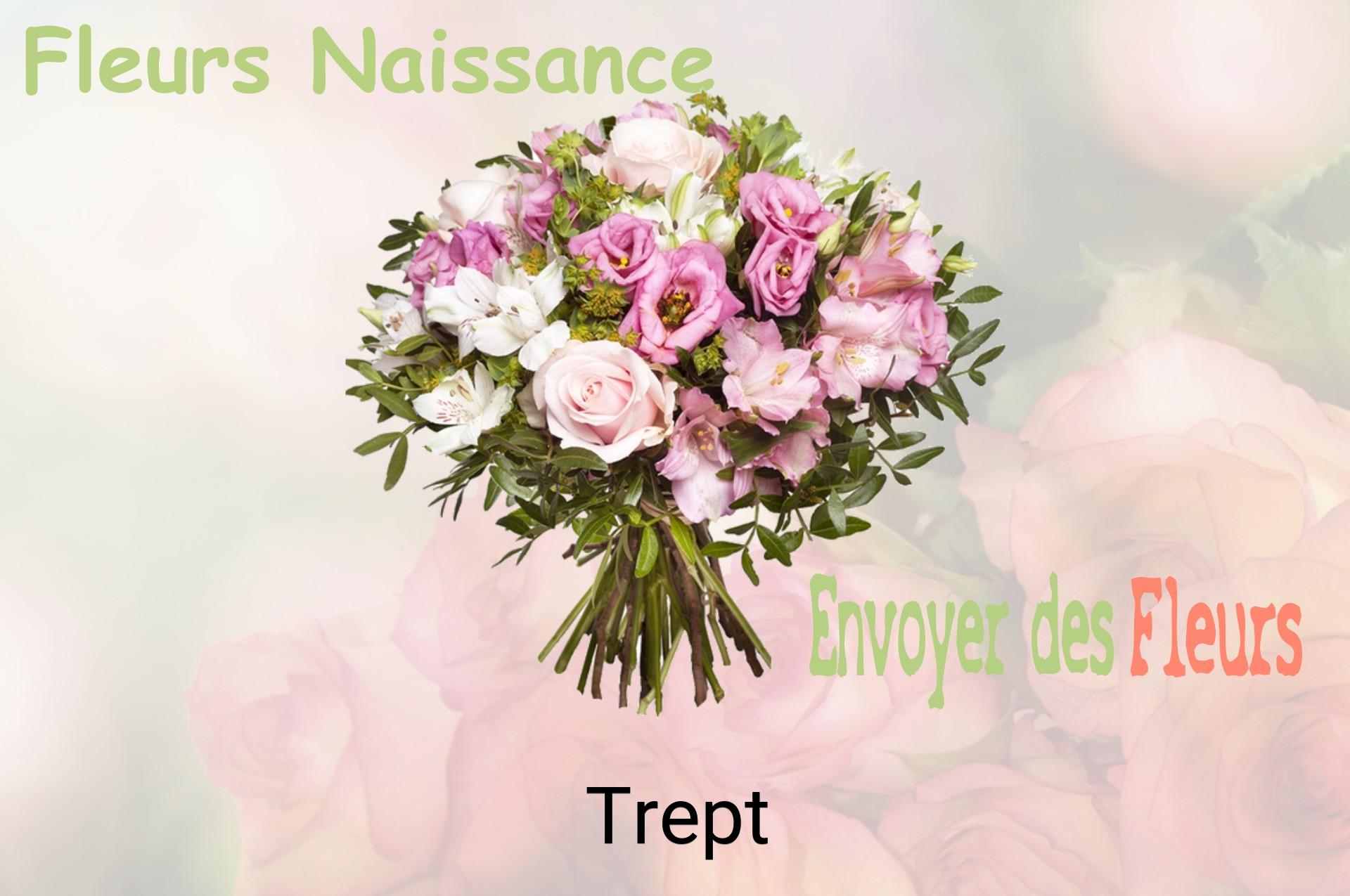 Bouquet de fleurs de naissance livré à Trept